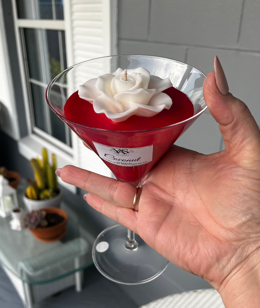Vela aromática en copa