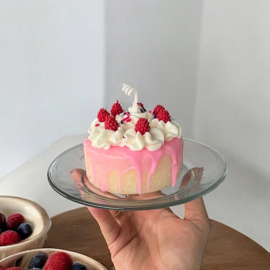 Vela aromática tipo postre cake